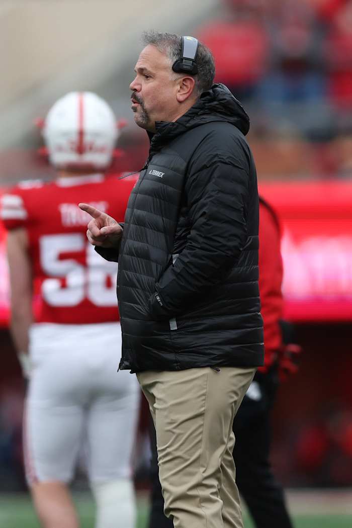 NU vs. Iowa 2023 - Matt Rhule coaches from the sidelines